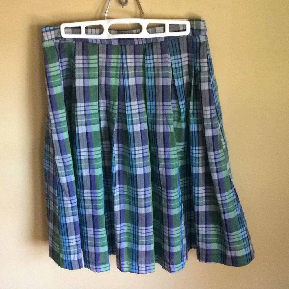 Pastel Plaid Skirt
